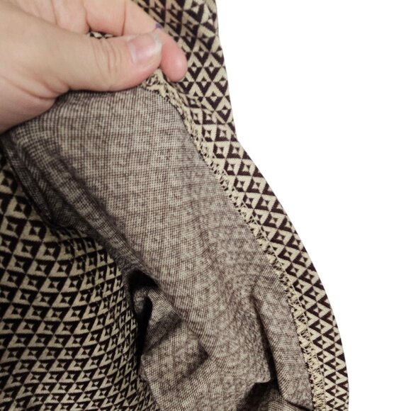 Retro Academia Cottagecore Office Workwear Mini Dress Light Brown Tan Cider M - Picture 7 of 11